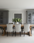 Apollo Button Back Luxury Dining Chair Dining Room Scene