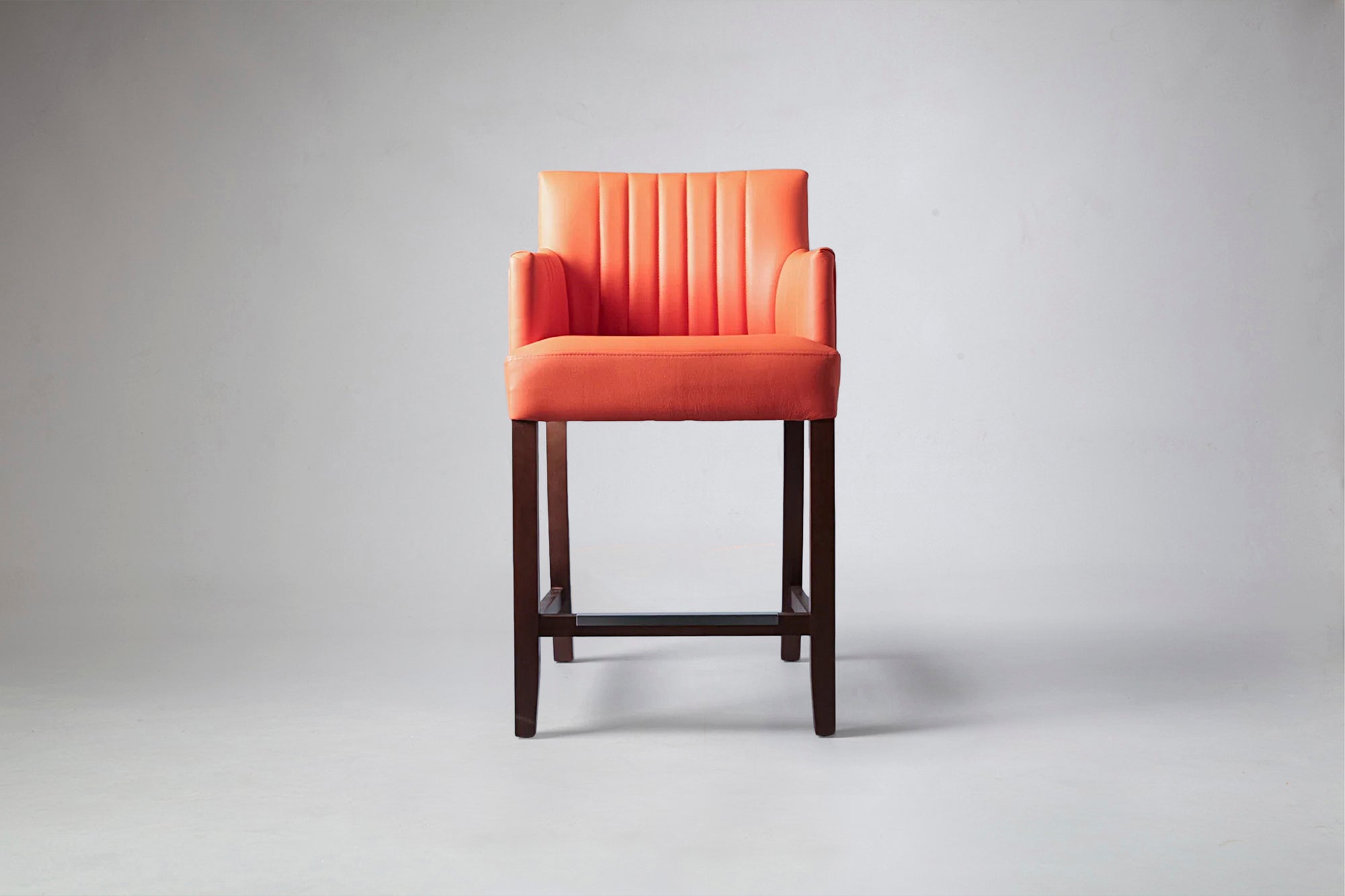 Mel Flute Back Carver Bar Stool