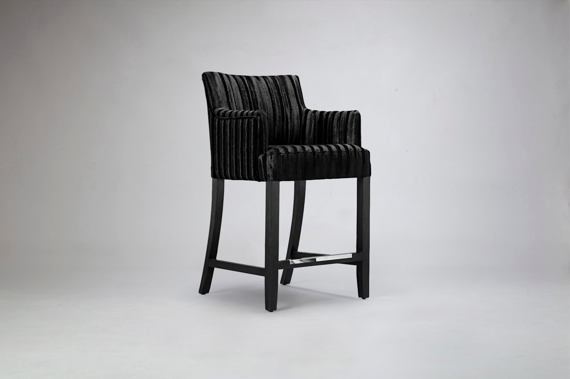 Mel Flute Back Carver Bar Stool