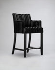 Mel Flute Back Carver Bar Stool