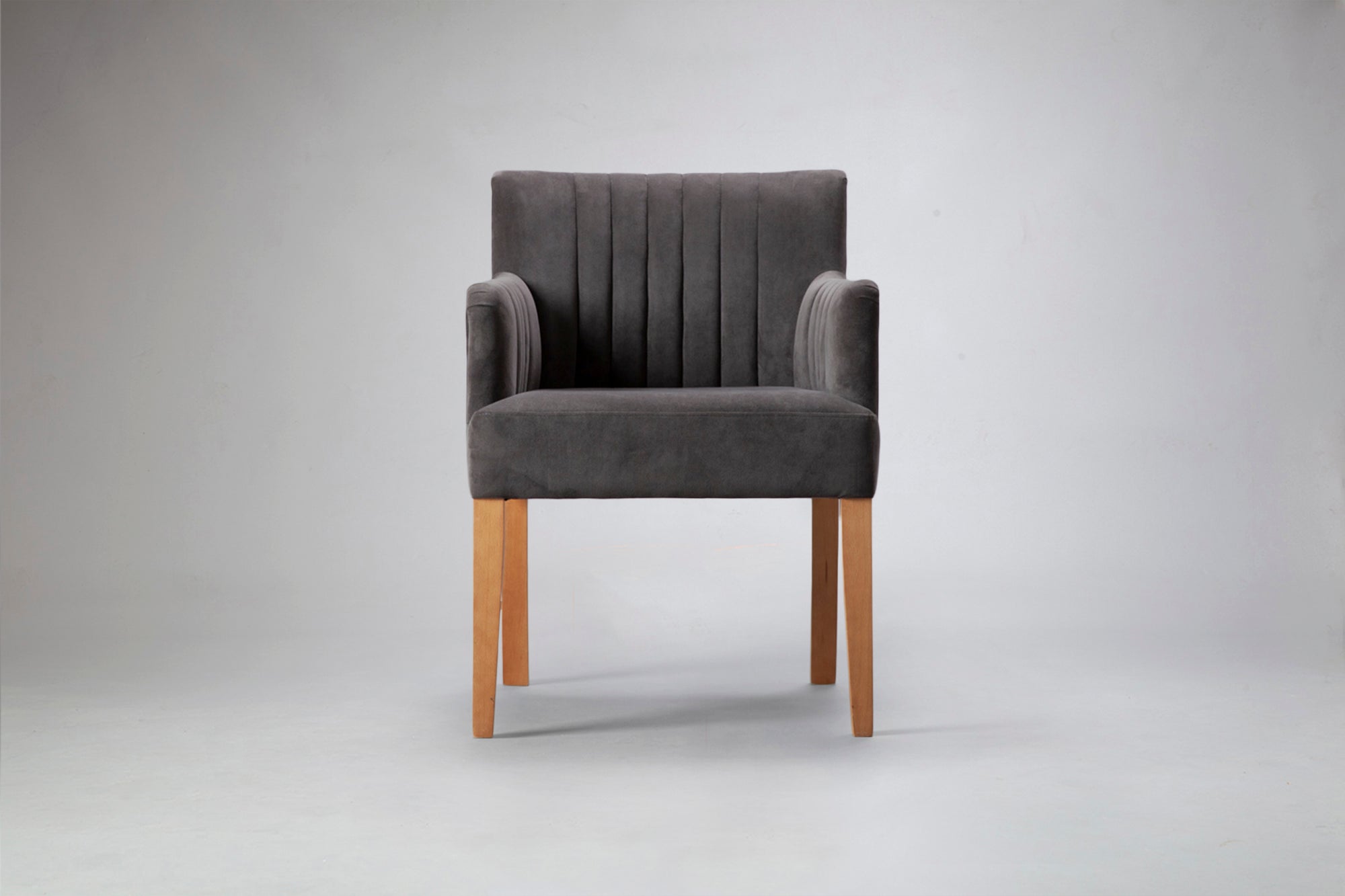 Mel Flute Back Carver Dining Chair