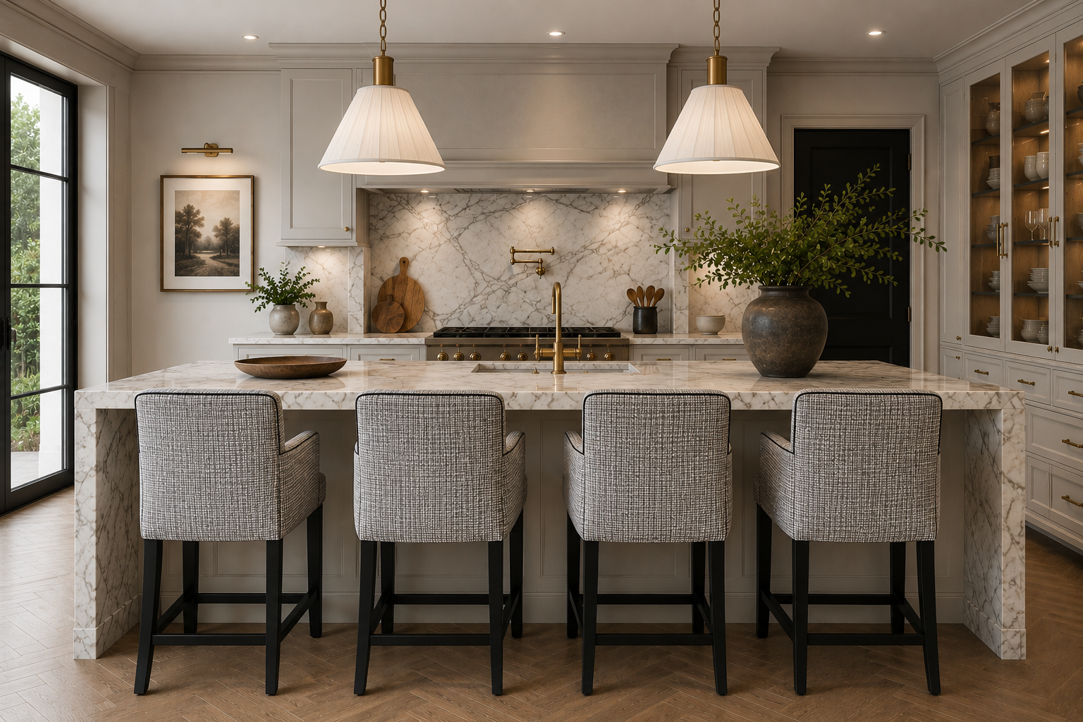 Mel Carver Bar Stool At Kitchen Island