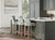 Milano Petite Flute Back Bar Stool Kitchen Island Scene