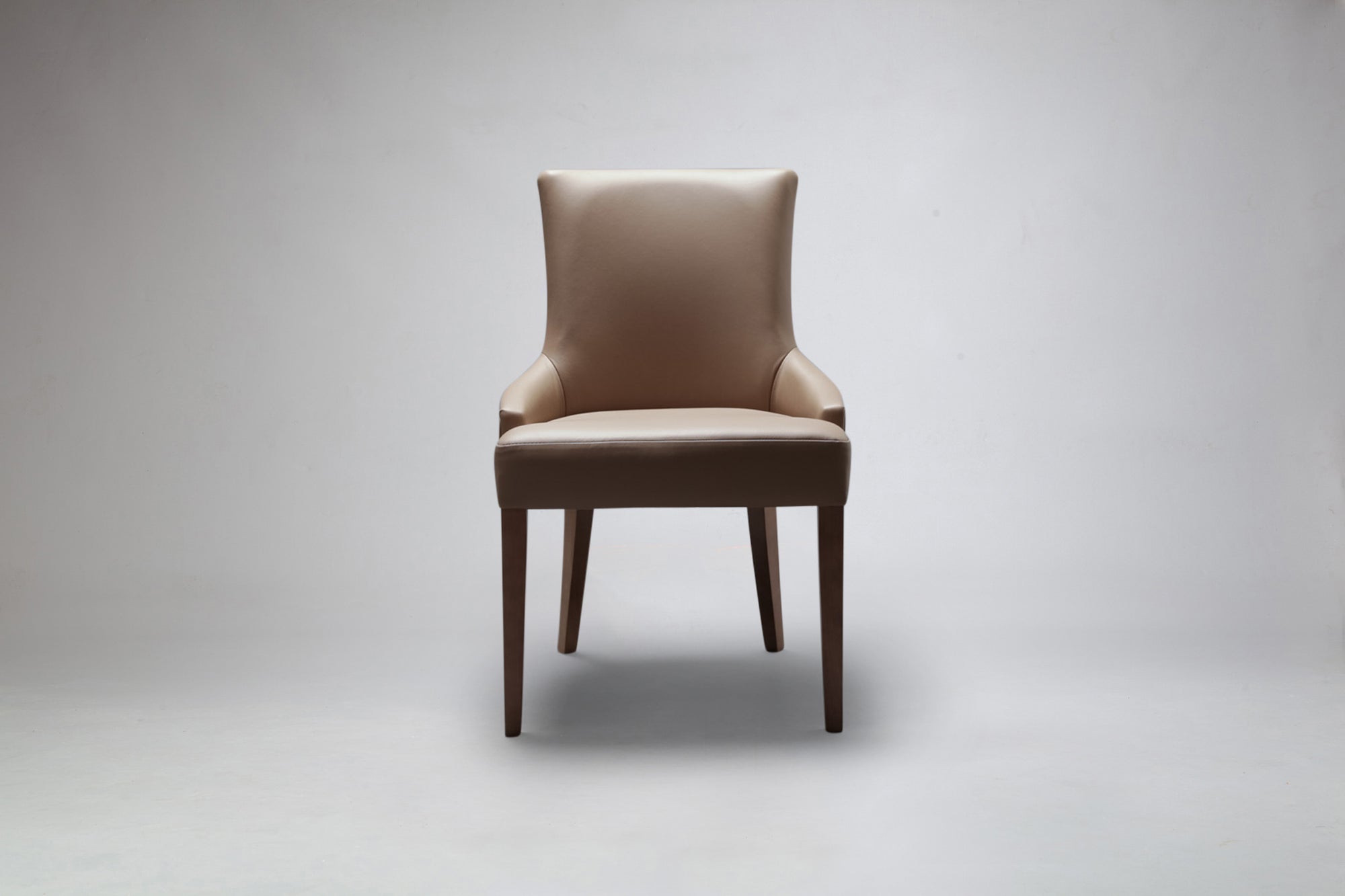 Apollo Wing Back Dining Chair - Upholstered in Leather Fabric