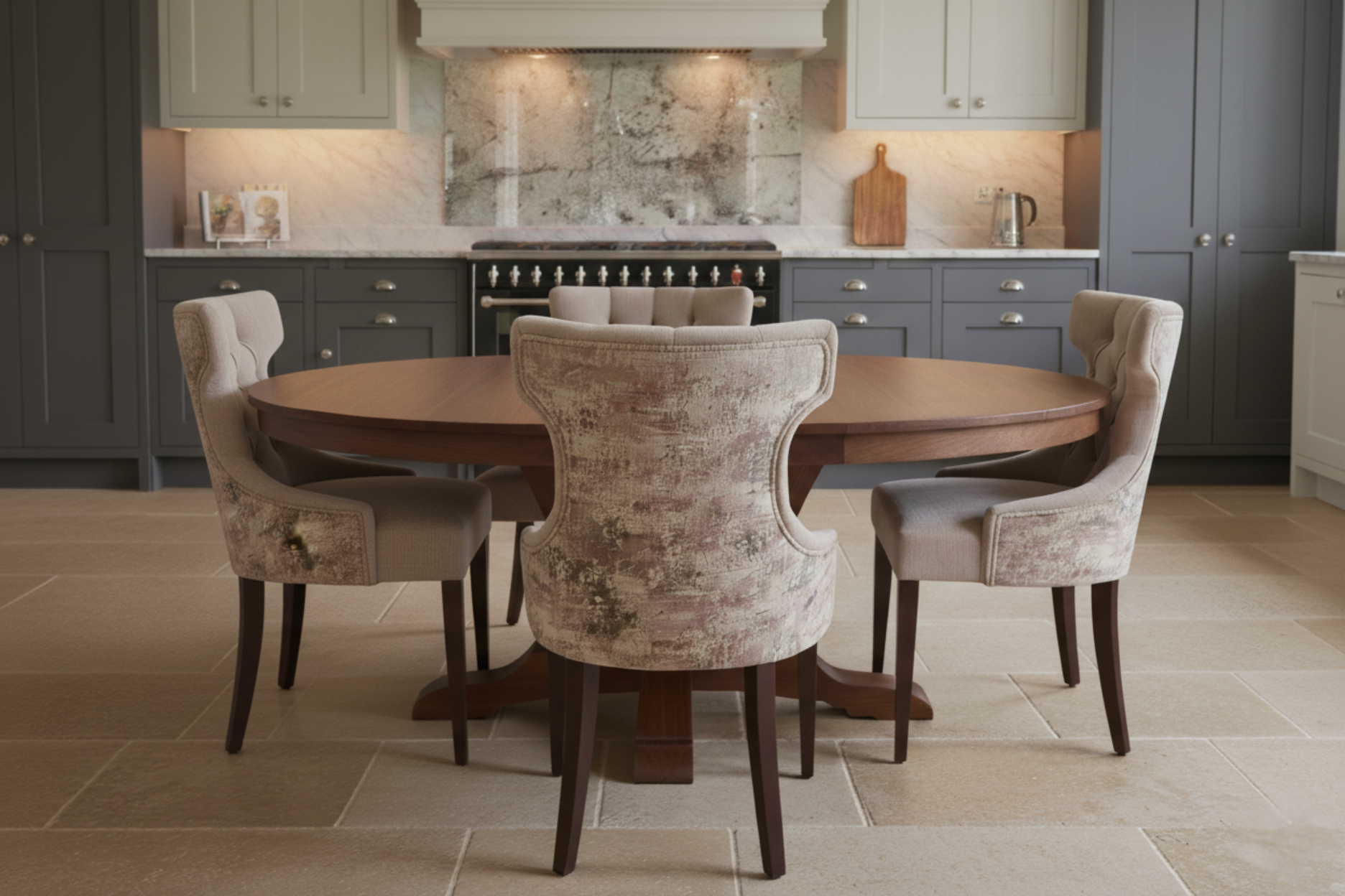 Kitchen dining room scene Apollo Wing Button Back Dining Chair