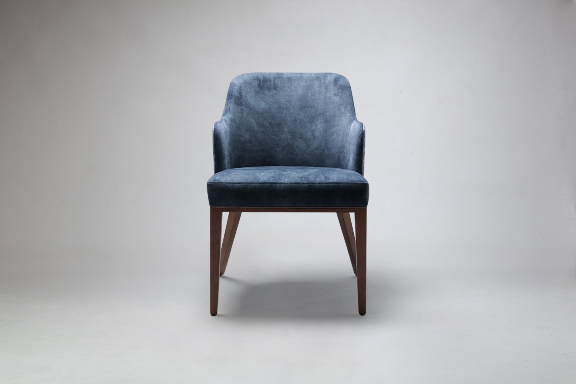 Elroy Carver Half-Arm Dining Chair Front View