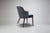 Rear-Side Angle of Elroy Half Arm Carver Dining Chair