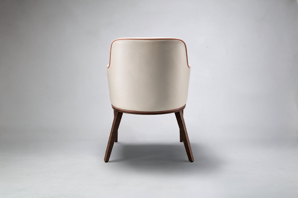 Elroy Half-Arm Carver Dining Chair - Piping