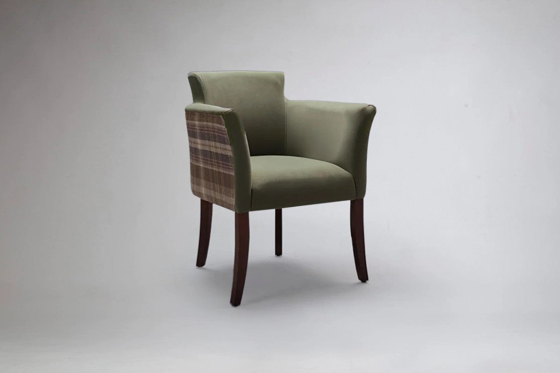 hampton carver occasional chair in contrasting fabrics