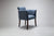side view of hampton carver dining chair in two fabrics