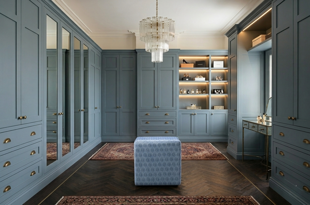 Jasper Footstool In Dressing Room