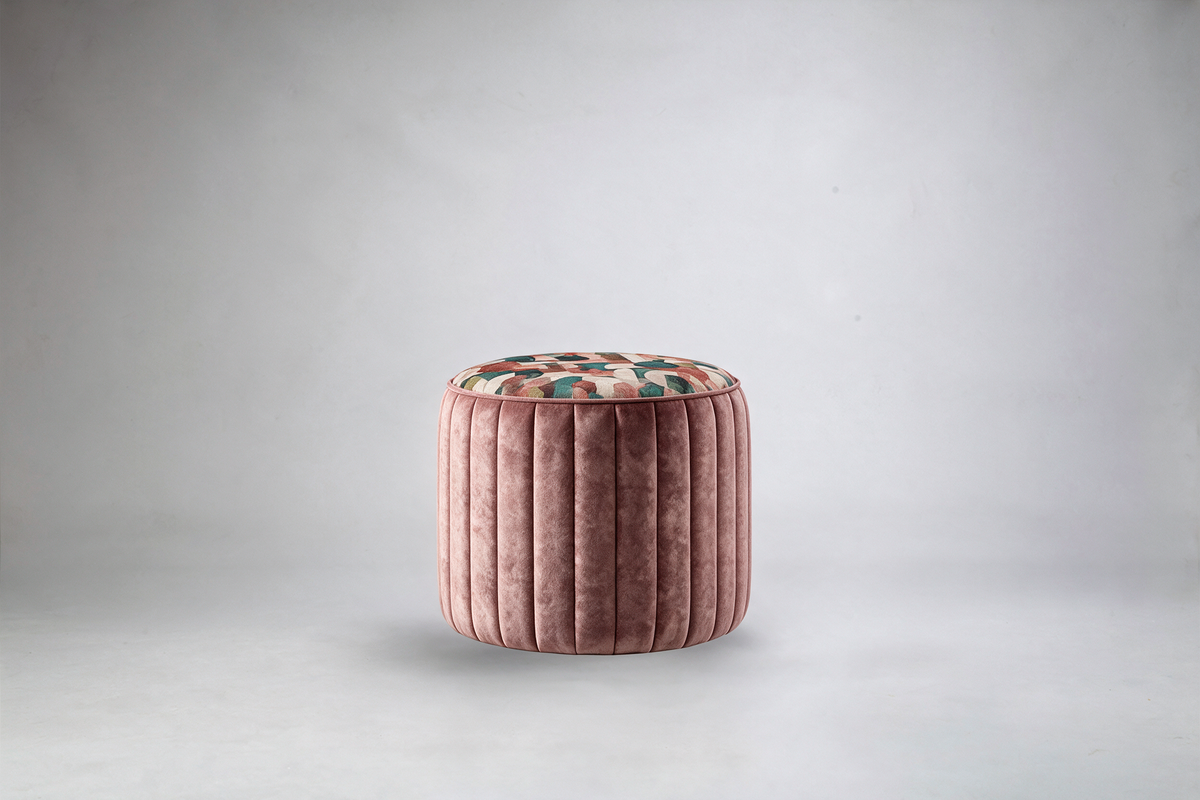 Lily Flute Occasional Stool - Piping