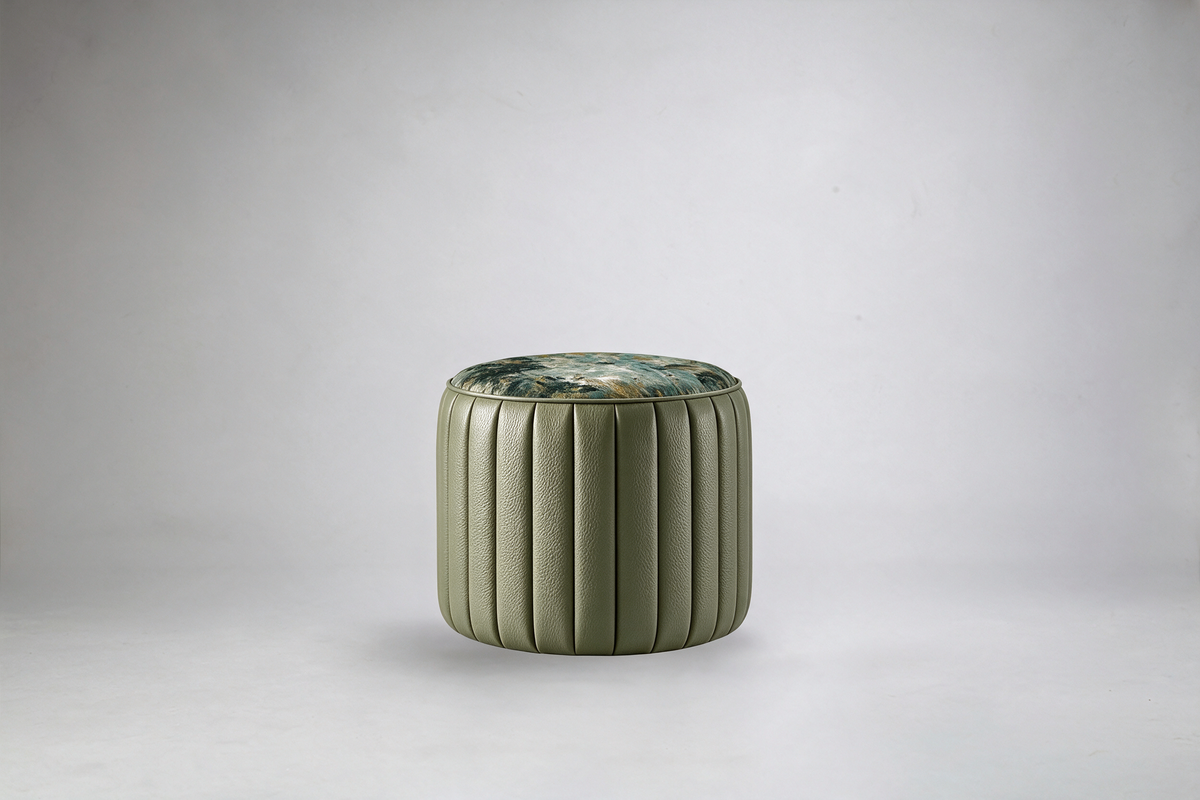 Lily Flute Occasional Stool - Piping