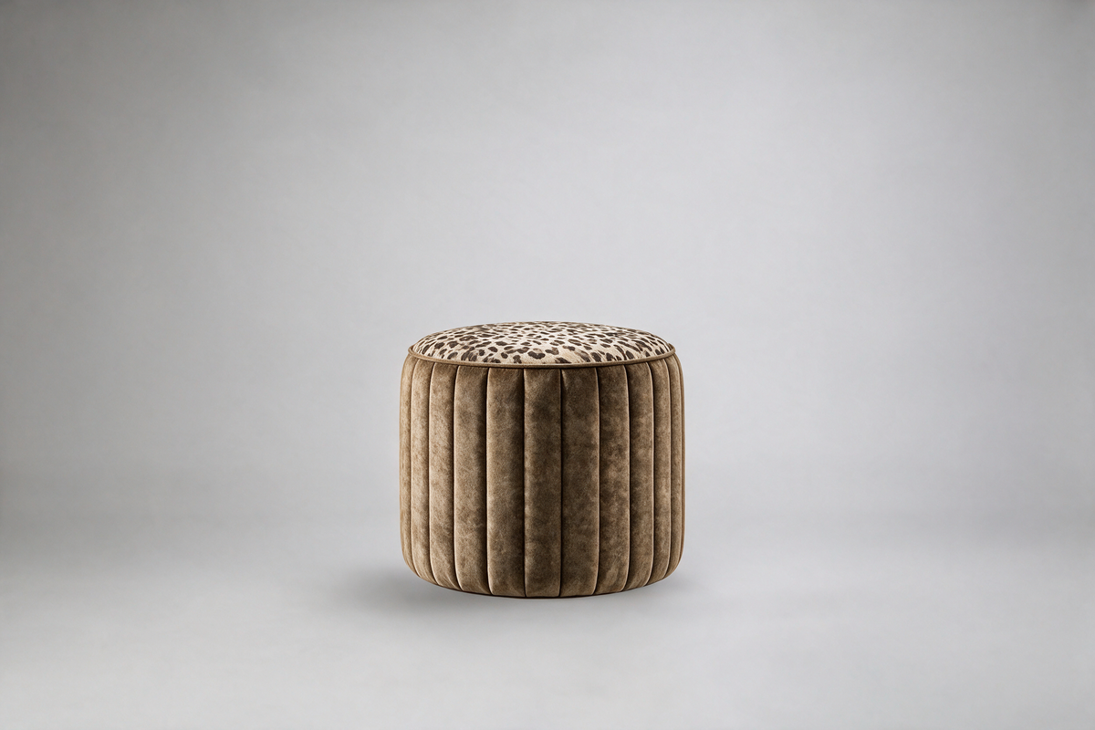 Lily Flute Occasional Stool - Piping
