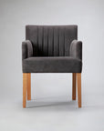 Mel Flute Back Carver Dining Chair
