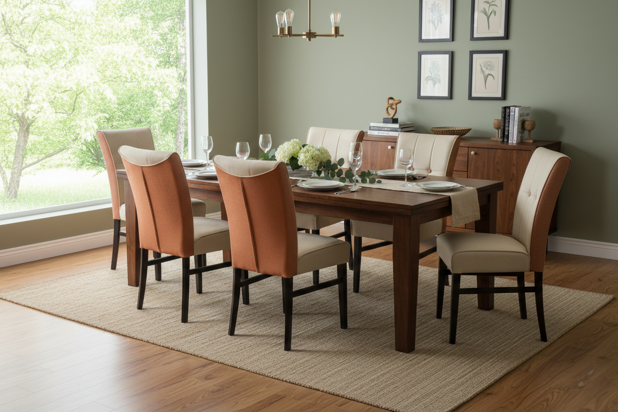 Memphis 2X Button Back Dining Chair In Dining Room