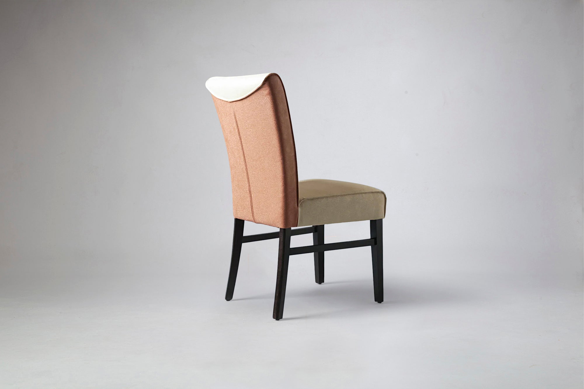 Side Rear Angle Memphis 2x Button Back Dining Chair