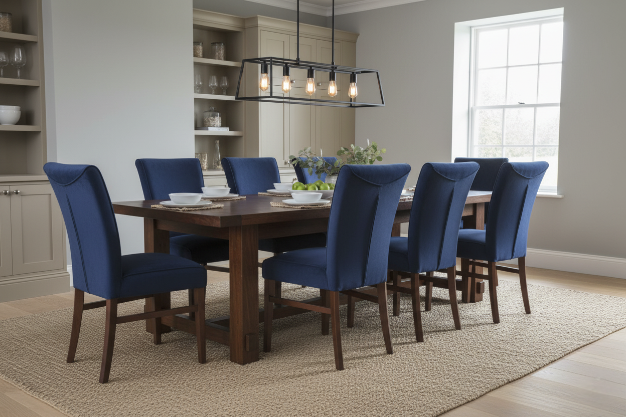 Memphis Dining Chair Around Dining Table in Dining Room