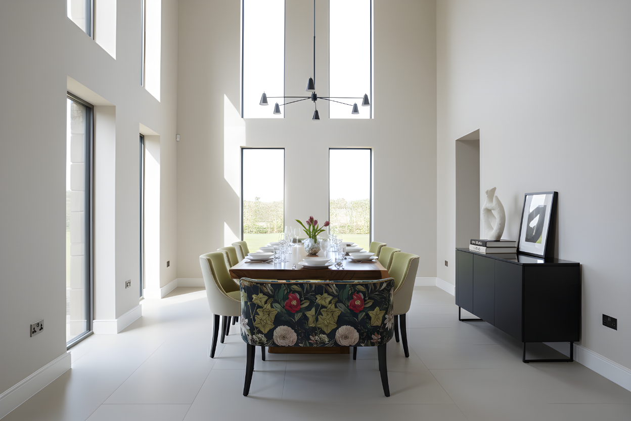 Milano Dining Bench in Dining Room Scene