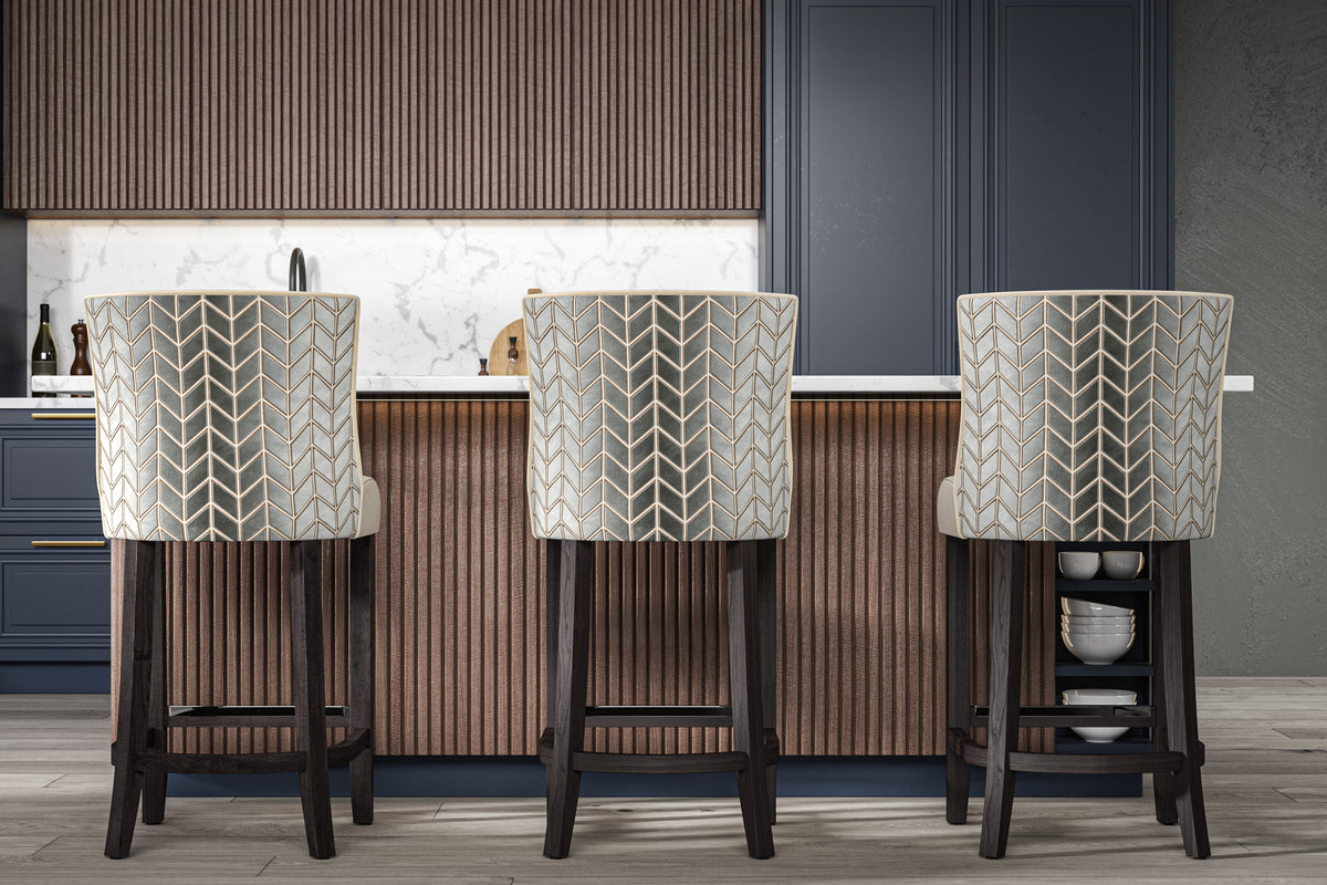 Milano Petite Bar Stool At Kitchen Island