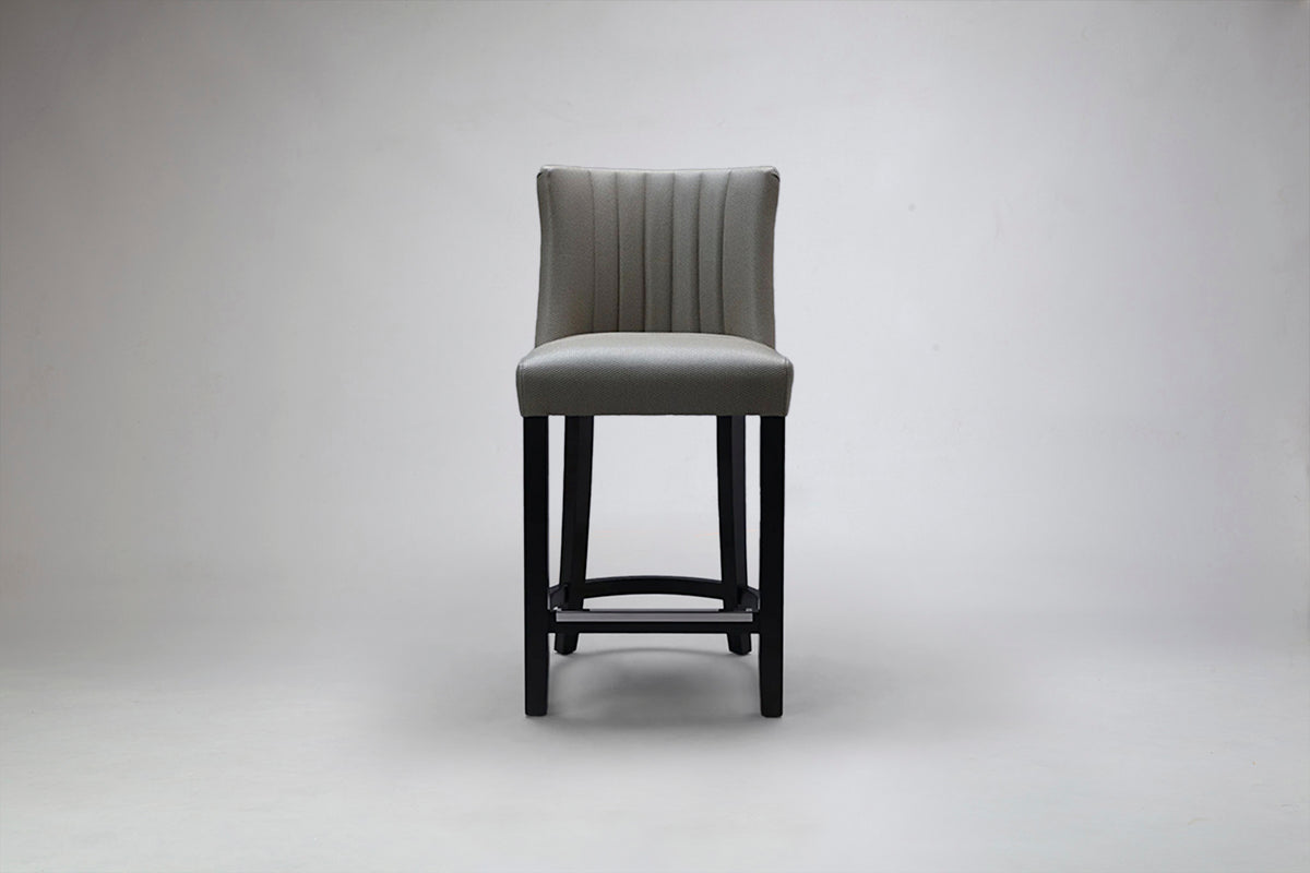 Milano Petite Flute Back Bar Stool Front View