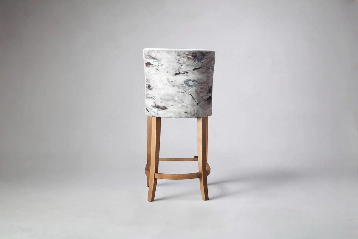 Milano Petite Flute Back Bar Stool - No Piping