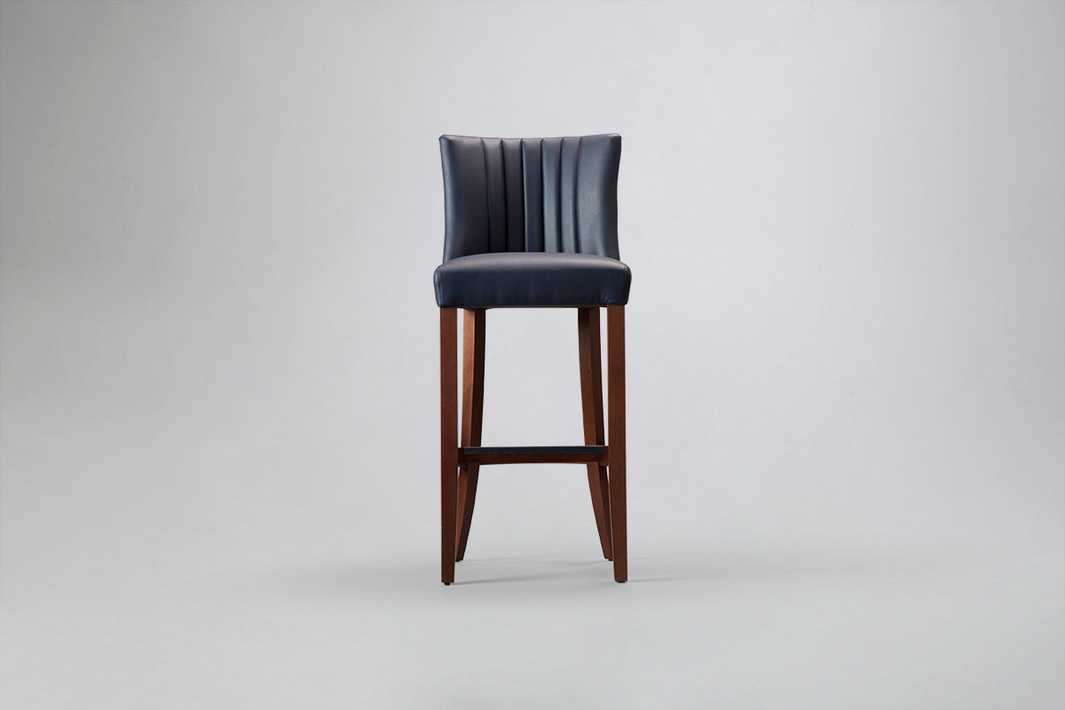 Milano Petite Flute Back Bar Stool Front View