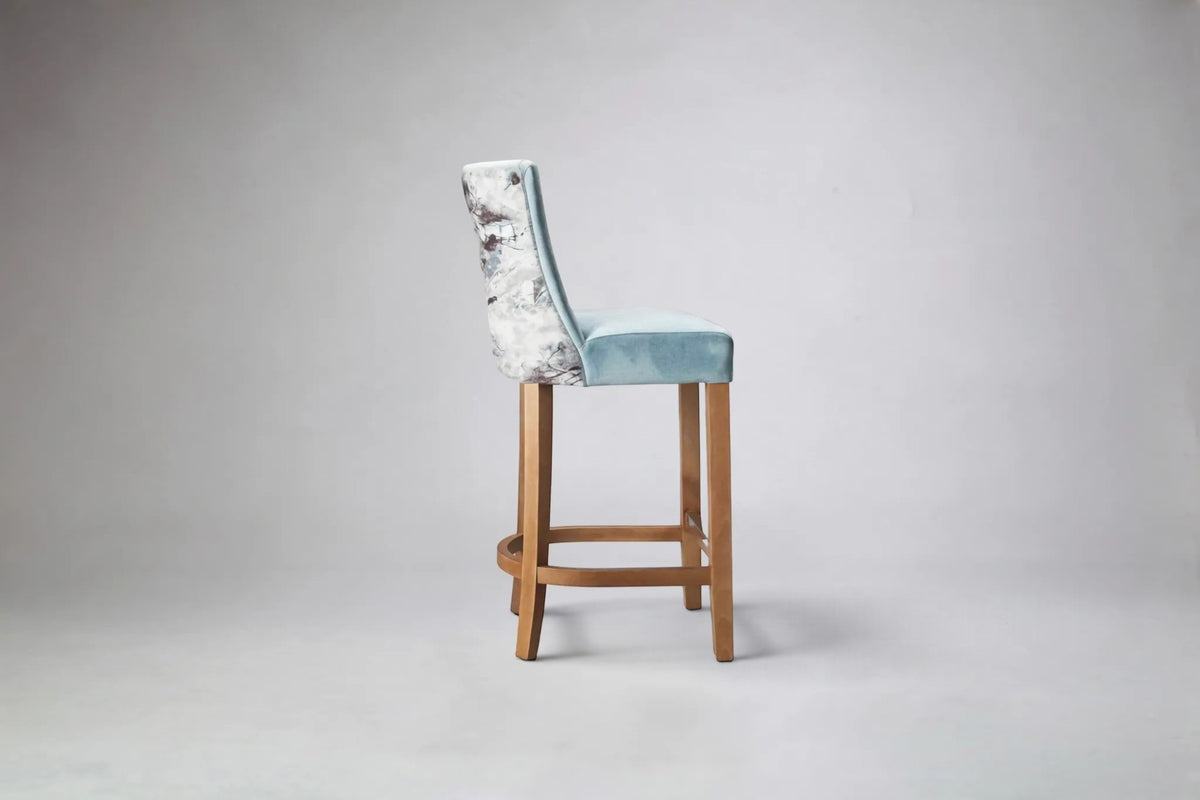 Milano Petite Flute Back Bar Stool - No Piping