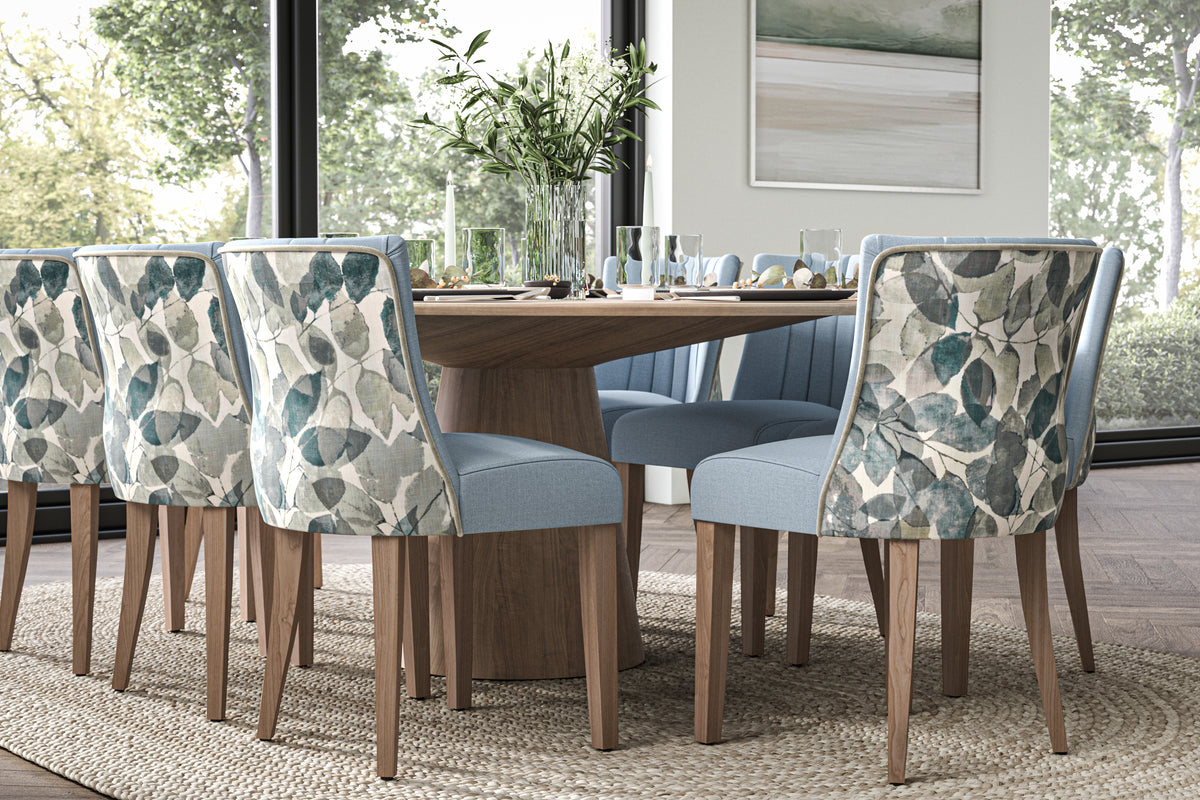 Milano Petite Flute Back Dining Chair In Dining Room Scene
