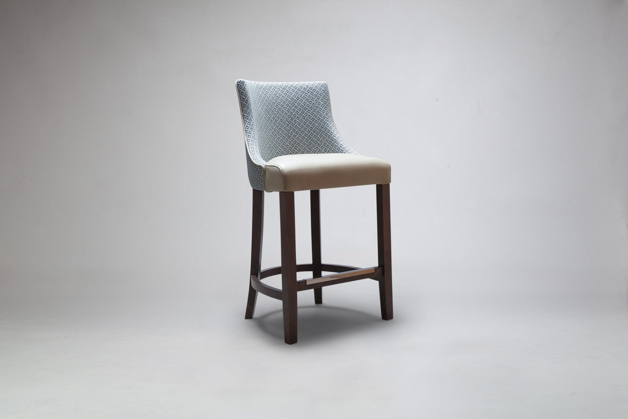 Milano Bar Stool Contrasting Fabrics