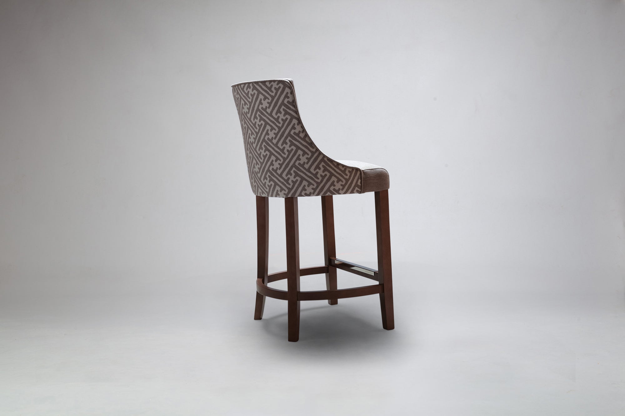 Side Rear View of Milano Bar Stool