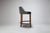 Side View Milano Low Back Bar Stool in Combination Fabrics