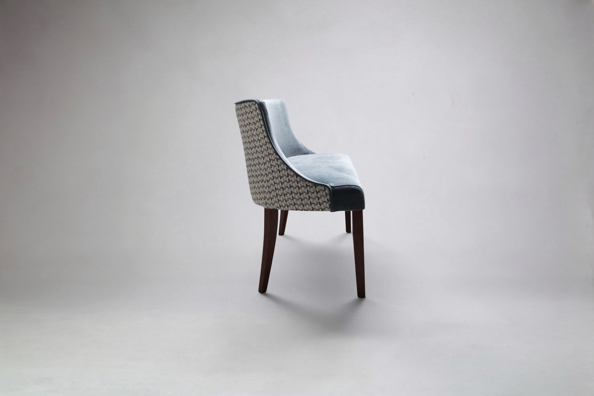 Milano 2 Seat Dining Bench Side View