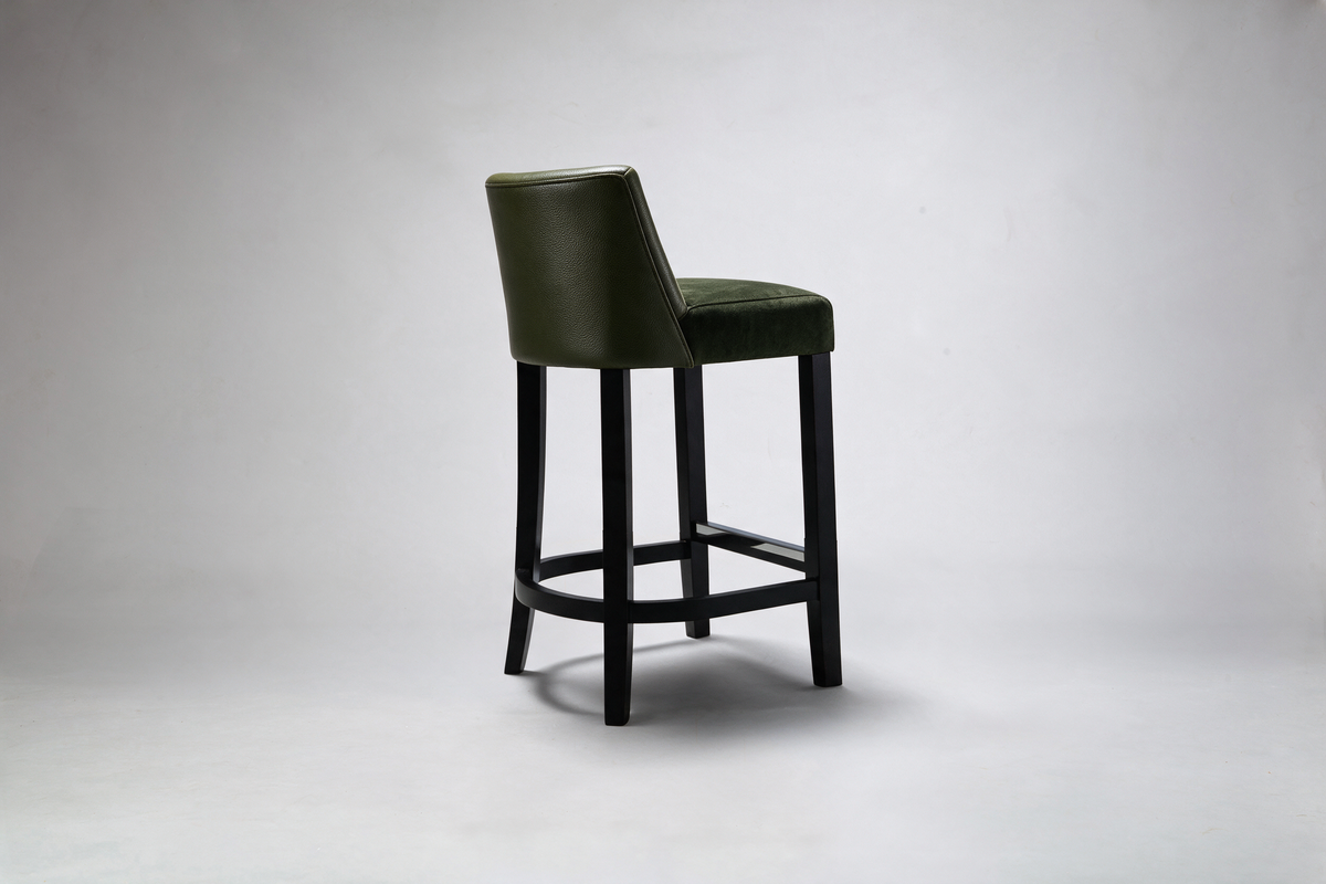 Milano Petite Flute Low Back Bar Stool Side Angle