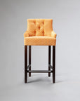 Ollie Curve Button Back Bar Stool