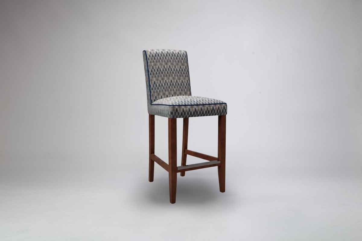 Paris Bar Stool With Piping Detail