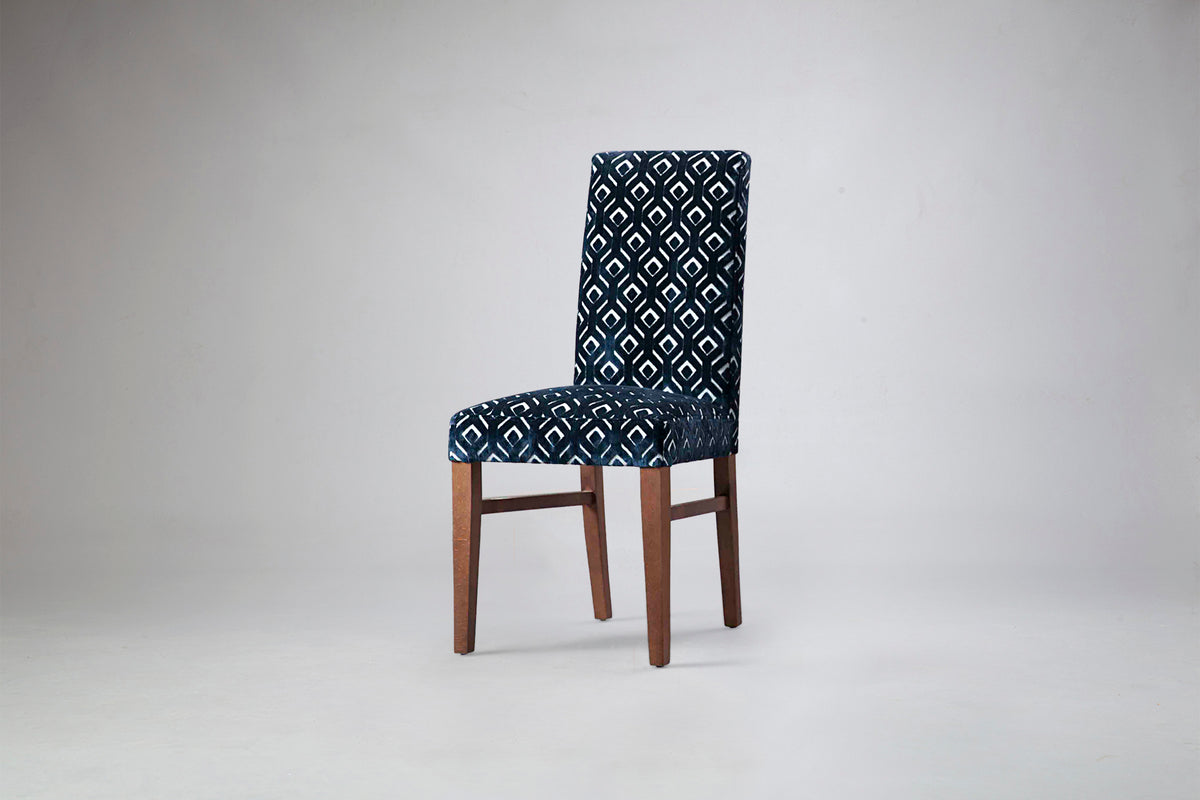 Paris Dining Chair in Geometric Fabric 
