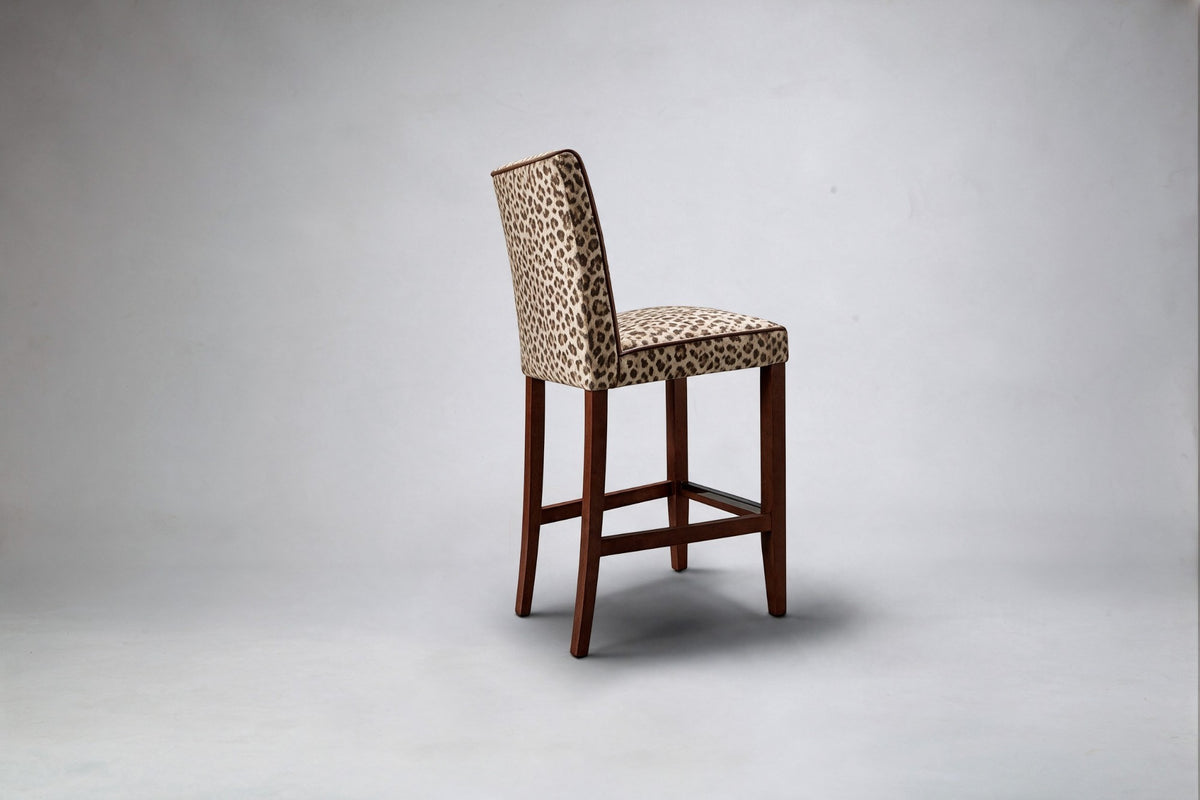 Paris Bar Stool With Piping Side Rear View