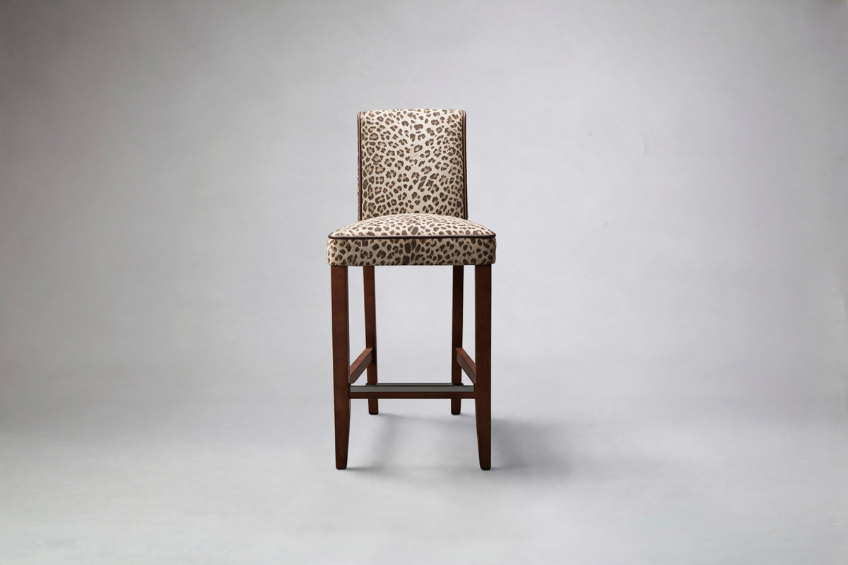 Paris Bar Stool With Piping Front View
