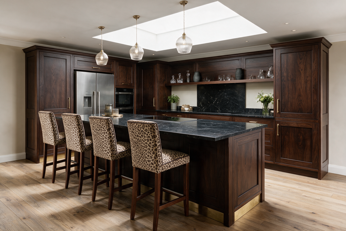 Paris Bar Stool With Piping Kitchen Scene