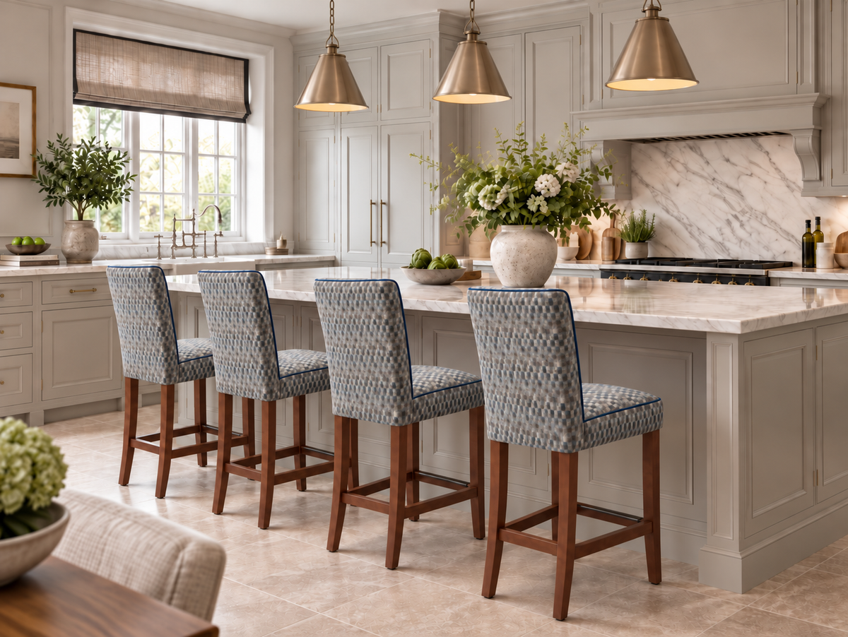 Paris Bar Stool - Piping