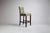 Paris Button Back Bar Stool Piping Front Side View