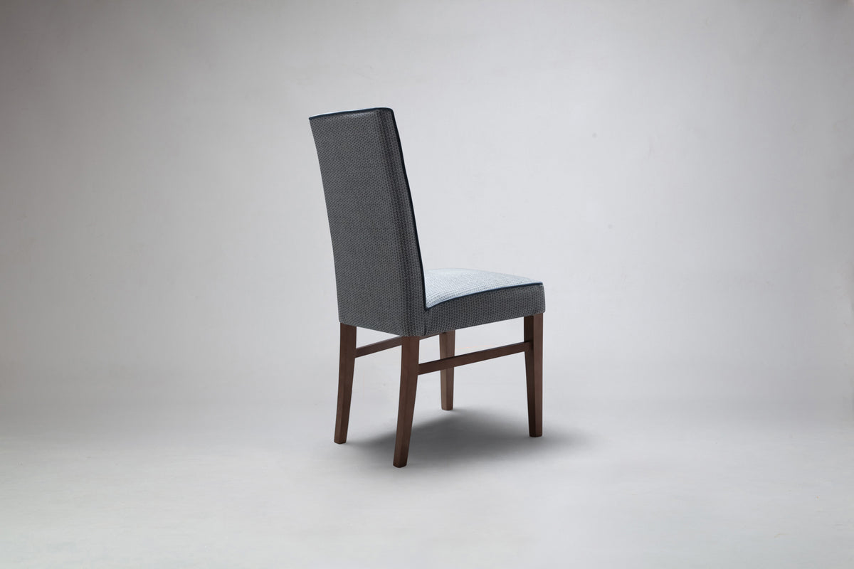 Paris Dining Chair With Piping Side Rear Angle