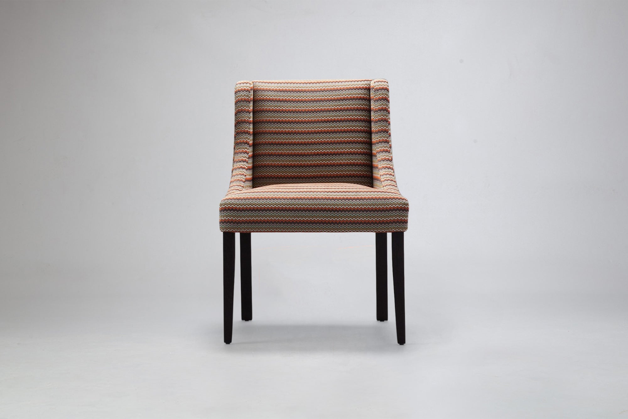 Rocco Dining Chair In Geometric Patterned Fabric