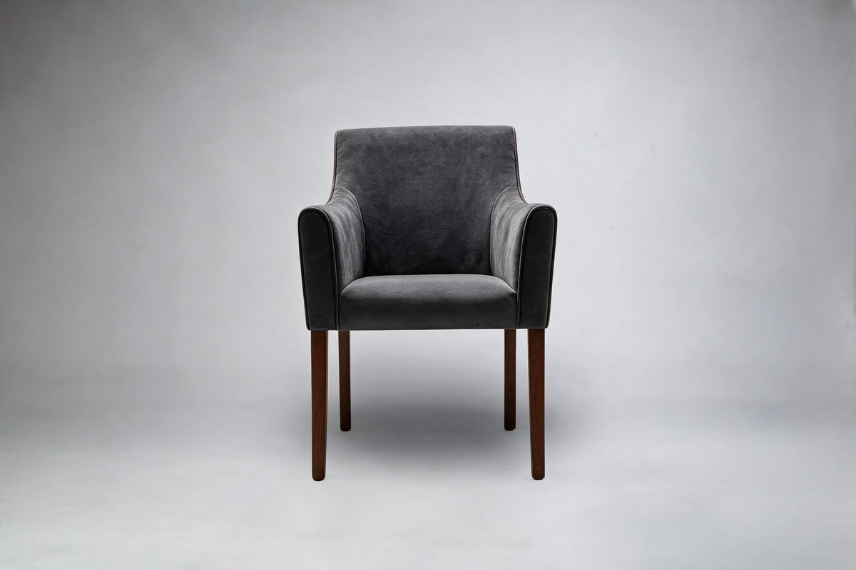 Soho Carver Dining Chair With Piping Front View