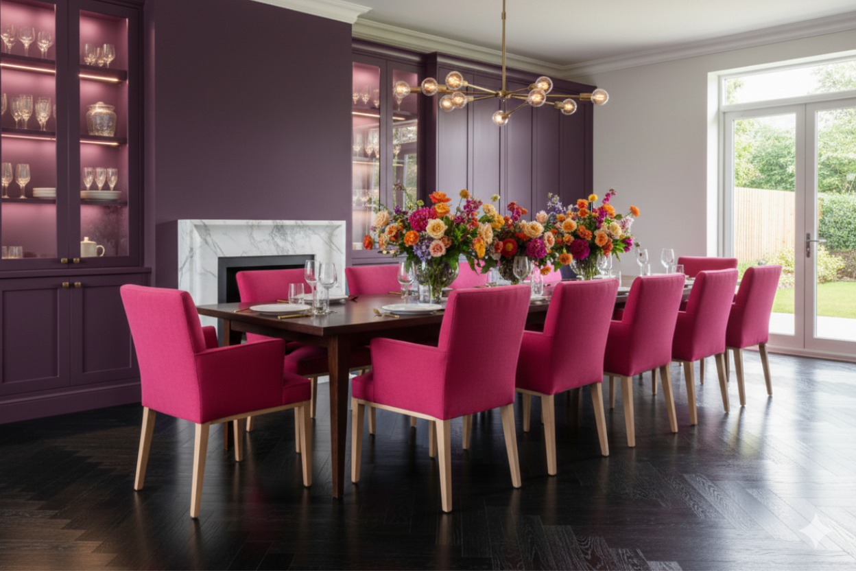Stella Carver Dining Chair In Bold Dining Room