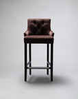 Ollie Curve Button Back Bar Stool